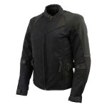 Milwaukee Leather Women’s Be Cool Black Textile Motorcycle Jacket w/ CE Armor – MPL22705 - Image 6