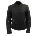Milwaukee Leather Women’s Be Cool Black Textile Motorcycle Jacket w/ CE Armor – MPL22705 - Image 9