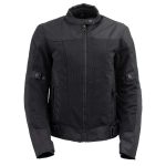 Milwaukee Leather Women’s Shade Black Textile Motorcycle Jacket w/ CE Armor – MPL22706 - Image 9
