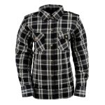Milwaukee Leather MPL2600 Women’s Plaid Flannel Biker Shirt w/ CE Approved Armor – Reinforced w/ Aramid Fiber - Image 12