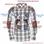 Milwaukee Leather MPL2600 Women’s Plaid Flannel Biker Shirt w/ CE Approved Armor – Reinforced w/ Aramid Fiber - Image 7