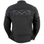 Milwaukee Leather MPL2730 Women’s Black Crossover Textile Scooter Jacket with Reflective Skulls - Image 2