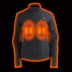 Nexgen Heat NXL2760SET Women’s ‘Storm’ Black Soft Shell Zipper Front Heated Jacket (Included 10000mAh Battery Pack) - Image 5