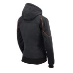 Milwaukee Leather MPL2764 Women’s Black Soft Shell Armored Motorcycle Racing Style Jacket with Hoodie - Image 14
