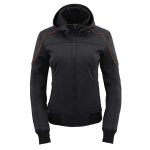 Milwaukee Leather MPL2764 Women’s Black Soft Shell Armored Motorcycle Racing Style Jacket with Hoodie - Image 12