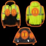 Nexgen Heat MPL2773SET Women’s High-Viz ‘Heated’ Textile Jacket (Rechargeable Battery Pack Included) - Image 7
