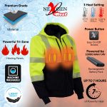 Nexgen Heat MPL2773SET Women’s High-Viz ‘Heated’ Textile Jacket (Rechargeable Battery Pack Included) - Image 2