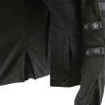 Milwaukee Leather MPL2775 Black Armored Textile Motorcycle Jacket for Women – All Season Jacket w/ Removable Liner - Image 6