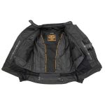 Milwaukee Leather MPL2775 Black Armored Textile Motorcycle Jacket for Women – All Season Jacket w/ Removable Liner - Image 7