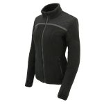 Milwaukee Leather MPL2784 Women’s Black Micro Fleece Jacket with Reflective Stripes - Image 6