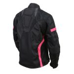 Milwaukee Leather MPL2794 Black and Pink Mesh/Textile Armored Motorcycle Racer Jacket for Women – All Season Jackets - Image 9