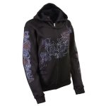 Milwaukee Leather MPLH228000 Women’s Black Hoodie Sweatshirt with Live, Love, Ride and Roses Artwork Print - Image 11