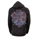 Milwaukee Leather MPLH228000 Women’s Black Hoodie Sweatshirt with Live, Love, Ride and Roses Artwork Print - Image 27