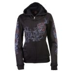 Milwaukee Leather MPLH228000 Women’s Black Hoodie Sweatshirt with Live, Love, Ride and Roses Artwork Print - Image 34