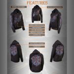 Milwaukee Leather MPLH228000 Women’s Black Hoodie Sweatshirt with Live, Love, Ride and Roses Artwork Print - Image 15