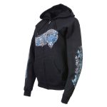 Milwaukee Leather MPLH228001 Women’s ‘Angel Roses’ Zip Up Hooded Black Sweat Shirt - Image 44