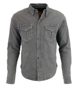 Milwaukee Leather MPM1621 Men’s Grey CE Armored Long Sleeve Motorcycle Riders Shirt w/ Reinforced w/ Aramid Fibers - Image 15