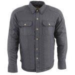 Milwaukee Leather MPM1622 Men’s Black Armored Denim Long Sleeve Shirt Reinforced w/ Aramid Fibers - Image 10