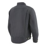 Milwaukee Leather MPM1623 Men’s Black CE Armored Long Sleeve Biker Shirt Jacket Reinforced w/ Aramid Fibers - Image 7