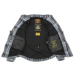 Milwaukee Leather MPM1626 Men’s Plaid Flannel Biker Shirt with CE Approved Armor – Reinforced w/ Aramid Fiber - Image 7