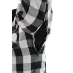 Milwaukee Leather Men’s Othello Black & White Plaid Hooded Riding Shirt w/ CE Armor & Aramid Fiber Panels – MPM1629 - Image 14
