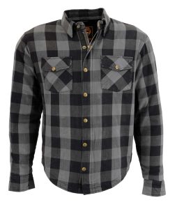 Milwaukee Leather MPM1630 Men’s Plaid Flannel Biker Shirt w/ CE Armor – Reinforced w/ Aramid Fibers - Image 15