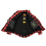 Milwaukee Leather MPM1631 Men’s Plaid Flannel Biker Shirt with CE Approved Armor – Reinforced w/ Aramid Fiber - Image 8