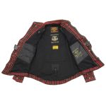 Milwaukee Leather MPM1632 Men’s Plaid Flannel Biker Shirt with CE Approved Armor – Reinforced w/ Aramid Fiber - Image 8