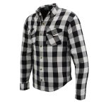 Milwaukee Leather MPM1633 Men’s Plaid Flannel Biker Shirt with CE Approved Armor – Reinforced w/ Aramid Fiber - Image 14