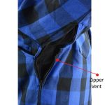 Milwaukee Leather Men’s Plaid Flannel Blue Biker Shirt with CE Approved Armor Reinforced w/Aramid Fiber MPM1634 - Image 13