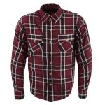 Milwaukee Leather MPM1640 Men’s Plaid Flannel Biker Shirt with CE Approved Armor – Reinforced w/ Aramid Fiber - Image 13