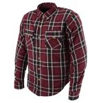 Milwaukee Leather MPM1640 Men’s Plaid Flannel Biker Shirt with CE Approved Armor – Reinforced w/ Aramid Fiber - Image 11