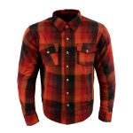 Milwaukee Leather MPM1641 Men’s Plaid Flannel Biker Shirt with CE Approved Armor – Reinforced w/ Aramid Fiber - Image 11