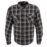 Milwaukee Leather MPM1643 Men’s Plaid Flannel Biker Shirt with CE Approved Armor – Reinforced w/ Aramid Fiber - Image 9