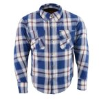 Milwaukee Leather Men’s Plaid Flannel Biker Shirt with Aramid Fiber and Armor - Image 11