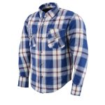 Milwaukee Leather Men’s Plaid Flannel Biker Shirt with Aramid Fiber and Armor - Image 13