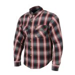 Milwaukee Leather MPM1653 Men’s Plaid Flannel Biker Shirt with CE Approved Armor – Reinforced w/ Aramid Fibers - Image 11
