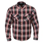 Milwaukee Leather MPM1653 Men’s Plaid Flannel Biker Shirt with CE Approved Armor – Reinforced w/ Aramid Fibers - Image 12