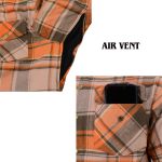 Milwaukee Leather MPM1657 Men’s Plaid Flannel Biker Shirt with CE Approved Armor – Reinforced w/ Aramid Fiber - Image 15