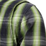 Milwaukee Leather MPM1658 Men’s Plaid Flannel Biker Shirt with CE Approved Armor – Reinforced w/ Aramid Fiber - Image 10