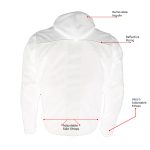 Milwaukee Leather Men’s Requiem Mesh and 1300D Nylon Motorcycle Jacket with CE Armor, Removable Hoodie – MPM17018 - Image 5
