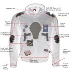 Milwaukee Leather Men’s Requiem Mesh and 1300D Nylon Motorcycle Jacket with CE Armor, Removable Hoodie – MPM17018 - Image 4