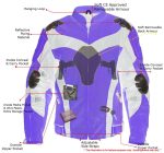 Milwaukee Leather Men’s Invasion Black/Neon Textile Motorcycle Jacket w/ CE Armor – MPM17028 - Image 2