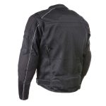 Milwaukee Leather Men’s Troubled Black Textile Motorcycle Jacket w/ CE Armor – MPM17029 - Image 11