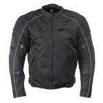 Milwaukee Leather Men’s Troubled Black Textile Motorcycle Jacket w/ CE Armor – MPM17029 - Image 13