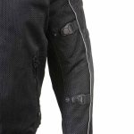 Milwaukee Leather Men’s Troubled Black Textile Motorcycle Jacket w/ CE Armor – MPM17029 - Image 6