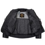 Milwaukee Leather Men’s Troubled Black Textile Motorcycle Jacket w/ CE Armor – MPM17029 - Image 8