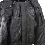 Milwaukee Leather Men’s Troubled Black Textile Motorcycle Jacket w/ CE Armor – MPM17029 - Image 5
