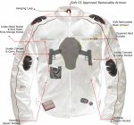 Milwaukee Leather Men’s Troubled Black Textile Motorcycle Jacket w/ CE Armor – MPM17029 - Image 2