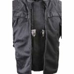 Milwaukee Leather Men’s Shadow Black Textile Motorcycle Jacket w/ CE Armor – MPM17030 - Image 9